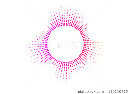 Glowing circular wave in multicolor neon tones. Modern abstract vector background symbolizing frequency, energy, and sound. Vector illustration. Glowing circular wave in multicolor neon tones. Modern abstract vector background symbolizing frequency, energy, and sound. Vector illustration. 130110815
