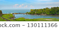 A Beautiful Panorama of a Tropical Coast with an Old Fort Wall. The Scenic Coastline of Galle Fort in Sri Lanka. 130111366