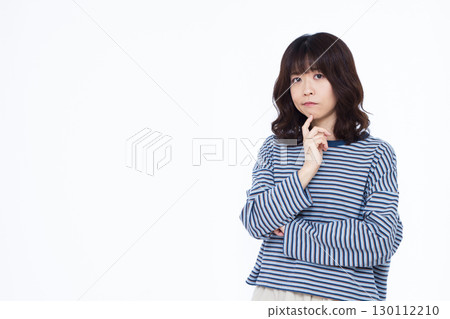 A woman who is seriously worried 130112210