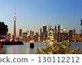 Night view of Toronto, Canada's largest city, after sunset 130112212