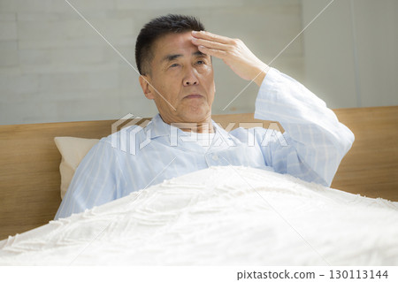 man yawning in bed man yawning in bed 130113144
