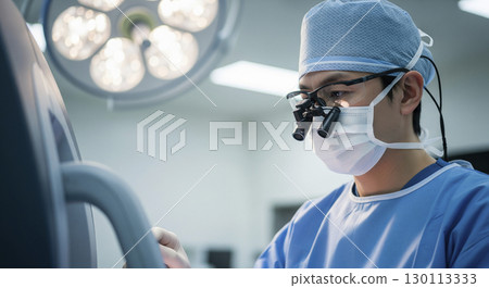 外科醫生進行手術 130113333