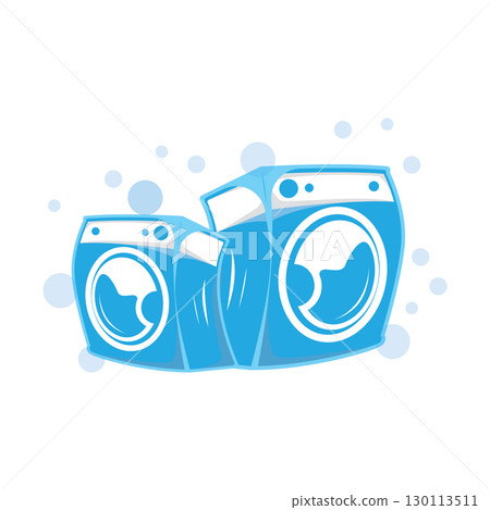 laundry logo design modern concept of clothes cleanliness laundry service with simple silhouette as brand symbol and product illustration template or poster laundry logo design modern concept of clothes cleanliness laundry service with simple silhouette as brand symbol and product illustration template or poster 130113511
