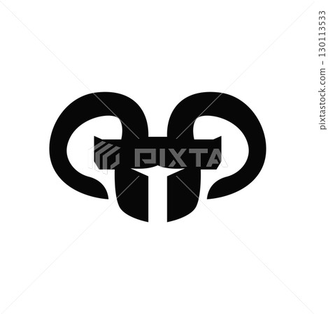 letter p logo concept simple modern design initial alphabet logo as a symbol of a business product brand illustration of a letter template with a line concept 130113533