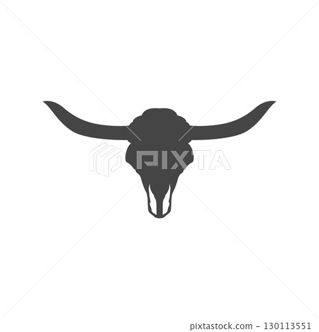 vintage retro design concept with longhorn logo illustration horn symbol from old ranch concept template in west texas vintage retro design concept with longhorn logo illustration horn symbol from old ranch concept template in west texas 130113551