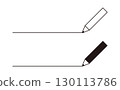 Set of two pencil illustrations (line drawing and coloring) 130113786