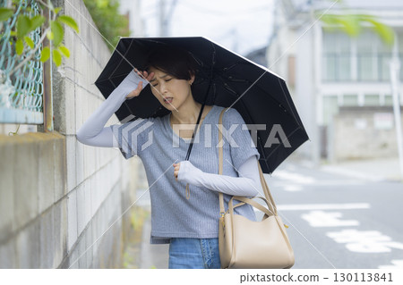 Woman with a parasol 130113841