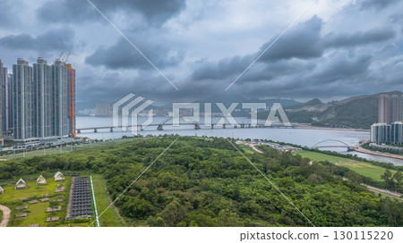 Aug 24 2025 Iconic Tseung Kwan O Cross Bay Bridge Hong Kong Aug 24 2025 Aug 24 2025 Iconic Tseung Kwan O Cross Bay Bridge Hong Kong Aug 24 2025 130115220