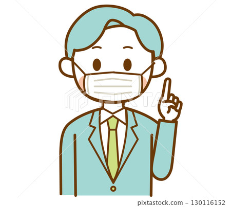 一名戴著面具和西裝的男子的插圖 一名戴著面具和西裝的男子的插圖 130116152