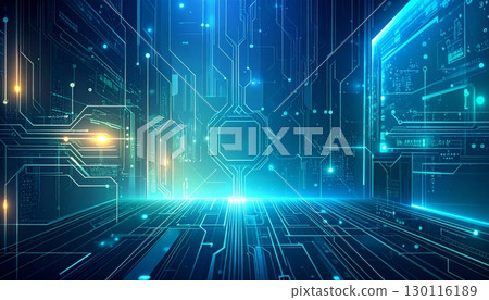technology background with circuit technology background with circuit 130116189