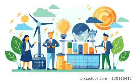 A premium renewable energy consultancy concept offering high-end consulting services, expert advice, and bespoke solutions for discerning clients seeking exceptional quality, personalized attention, 130116412