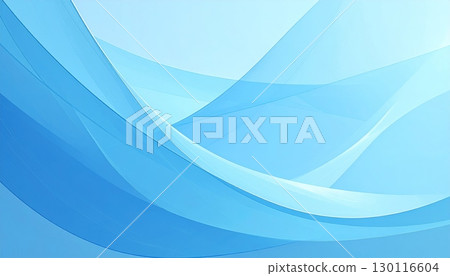 Abstract blue wave design with soft flowing lines and light creates a futuristic and colorful backdrop Abstract blue wave design with soft flowing lines and light creates a futuristic and colorful backdrop 130116604