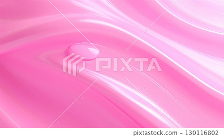 Elegant flowing pink silk and satin fabric with a smooth, soft texture for a luxurious background or wallpaper design 130116802