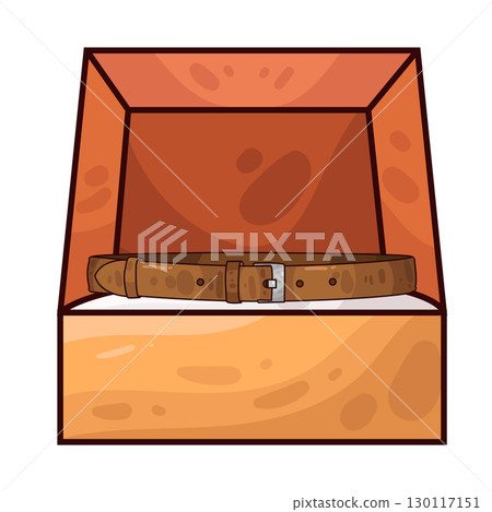 illustration of belt in box illustration of belt in box 130117151
