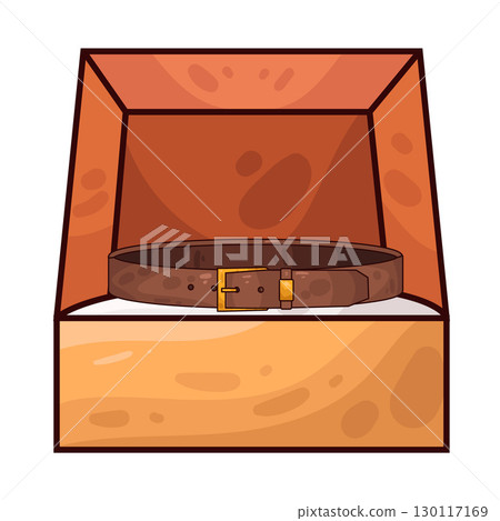illustration of belt in box 130117169