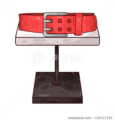 illustration of belt on table 130117310