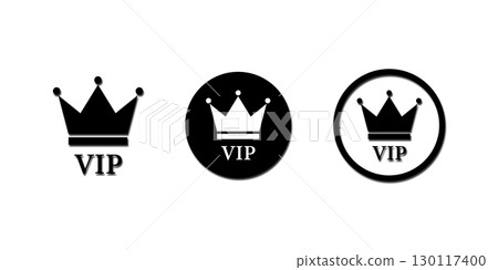 VIP crown logos perfect for branding or design elements. VIP crown logos perfect for branding or design elements. 130117400