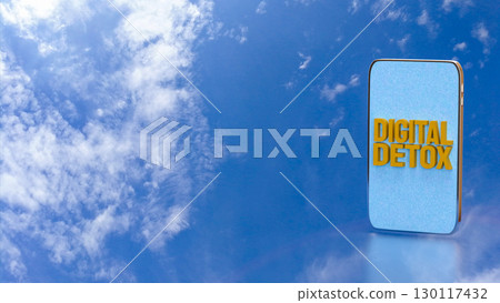 The Digital Detox for technology concept 3d Rendering. 130117432
