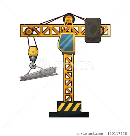 illustration of tower crane illustration of tower crane 130117538