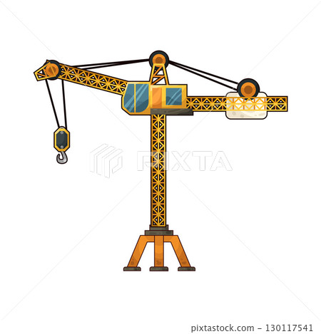 illustration of tower crane 130117541