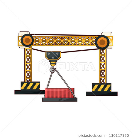 illustration of crane illustration of crane 130117550