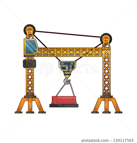 illustration of crane 130117565