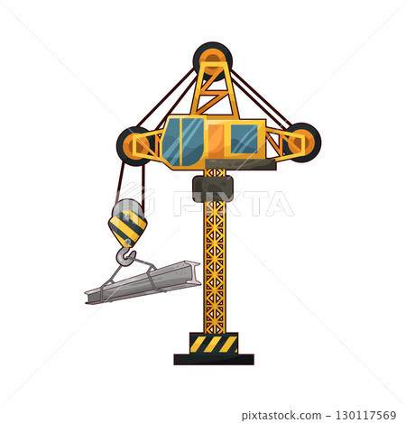 illustration of tower crane illustration of tower crane 130117569