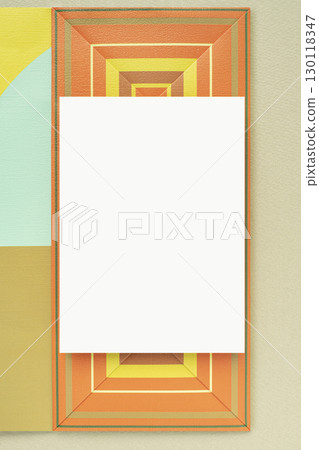 Colorful color combinations and card mock-up Colorful color combinations and card mock-up 130118347