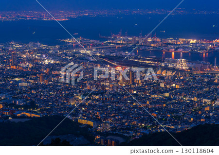 兵庫縣：日本三大夜景之一：神戶掬星台夜景 130118604