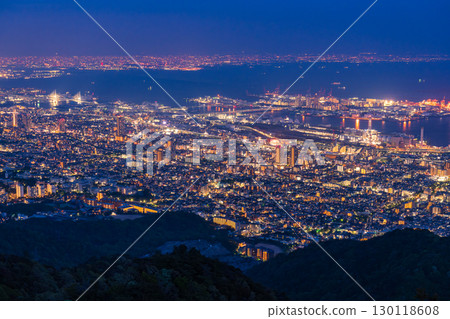 Hyogo Prefecture: One of Japan's three greatest night views: the night view of Kobe Kikuseidai 130118608