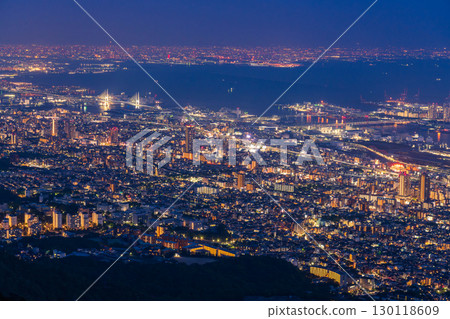 Hyogo Prefecture: One of Japan's three greatest night views: the night view of Kobe Kikuseidai 130118609