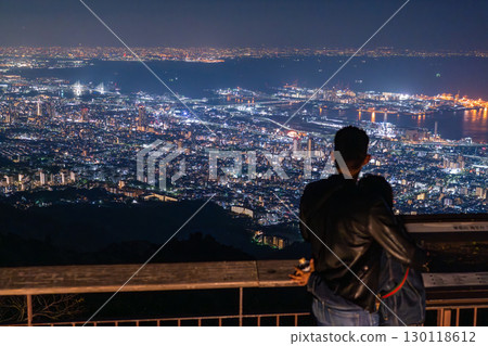 兵庫縣：日本三大夜景之一：神戶掬星台夜景 130118612