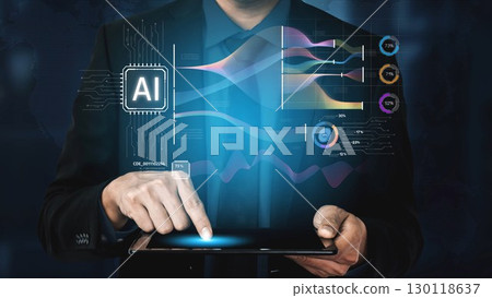 AI Brain Processing Data with Generative Artificial Intelligence Concept Muxer AI Brain Processing Data with Generative Artificial Intelligence Concept Muxer 130118637