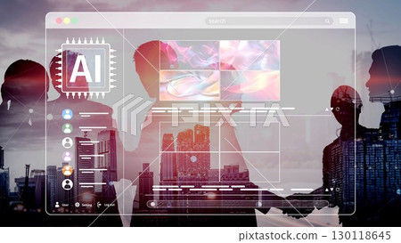 AI Image Generator Platform Interface with Colorful Art Thumbnails Muxer AI Image Generator Platform Interface with Colorful Art Thumbnails Muxer 130118645