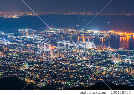 Hyogo Prefecture: One of Japan's three greatest night views: the night view of Kobe Kikuseidai 130118735