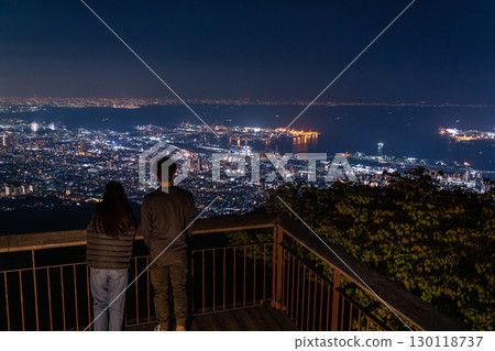 兵庫縣：日本三大夜景之一：神戶掬星台夜景 130118737