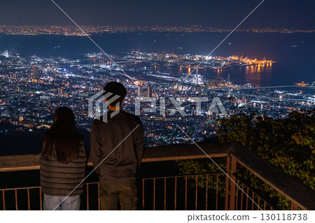 Hyogo Prefecture: One of Japan's three greatest night views: the night view of Kobe Kikuseidai Hyogo Prefecture: One of Japan's three greatest night views: the night view of Kobe Kikuseidai 130118738
