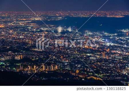Hyogo Prefecture: One of Japan's three greatest night views: the night view of Kobe Kikuseidai 130118825