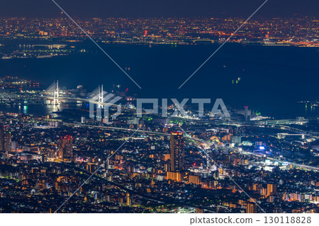 Hyogo Prefecture: One of Japan's three greatest night views: the night view of Kobe Kikuseidai 130118828
