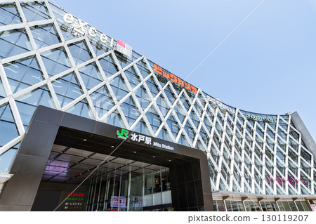 JR Mito Station (South Exit) in fine weather, Mito City, Ibaraki Prefecture 130119207