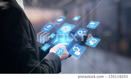 AI Brain Processing Data with Generative Artificial Intelligence Concept Spire AI Brain Processing Data with Generative Artificial Intelligence Concept Spire 130119283