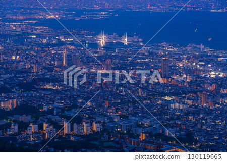 Hyogo Prefecture: One of Japan's three greatest night views: the night view of Kobe Kikuseidai 130119665