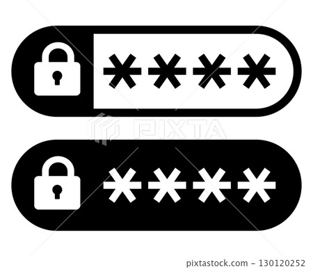 Password icon black Password icon black 130120252