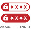 Password icon red 130120254