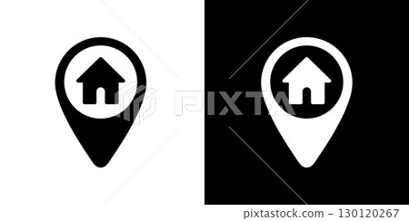 House map pin icon House map pin icon 130120267