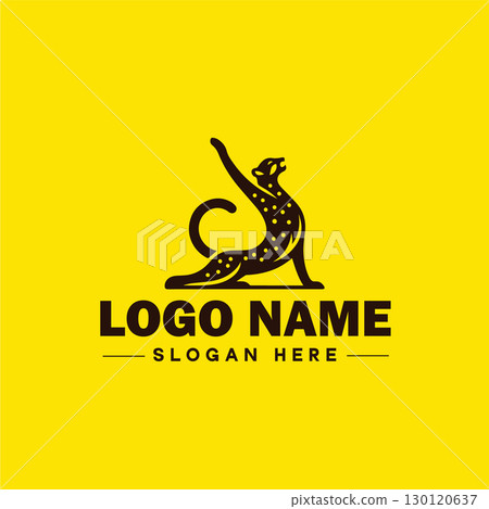 Cheetah animal logo and icon clean flat modern minimalist business and luxury brand logo design editable vector Cheetah animal logo and icon clean flat modern minimalist business and luxury brand logo design editable vector 130120637