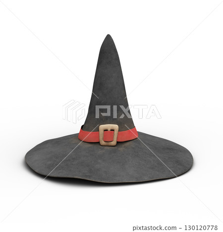 Witch or Wizard Magic Hat. 3D Illustration. File with Clipping Path. Witch or Wizard Magic Hat. 3D Illustration. File with Clipping Path. 130120778