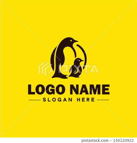 penguin logo and icon clean flat modern minimalist business and luxury brand logo design editable vector 130120922