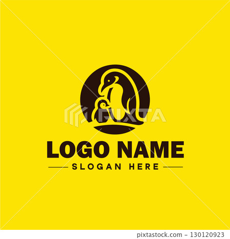 penguin logo and icon clean flat modern minimalist business and luxury brand logo design editable vector 130120923