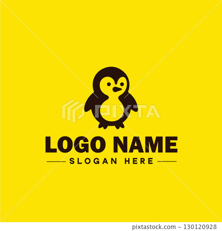 penguin logo and icon clean flat modern minimalist business and luxury brand logo design editable vector 130120928